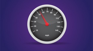 Print car speedometer vector