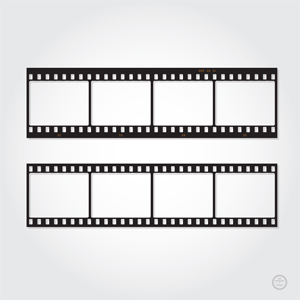 Photography Film Strip Vector Template