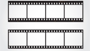 Photography Film Strip Template Vector