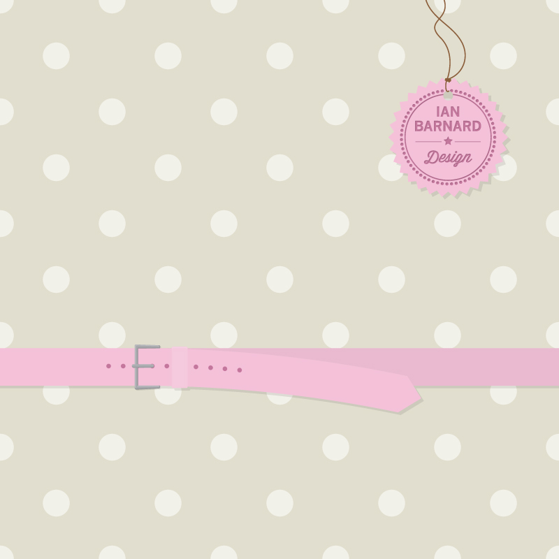 Free Shabby Chic Background and Belt Vector