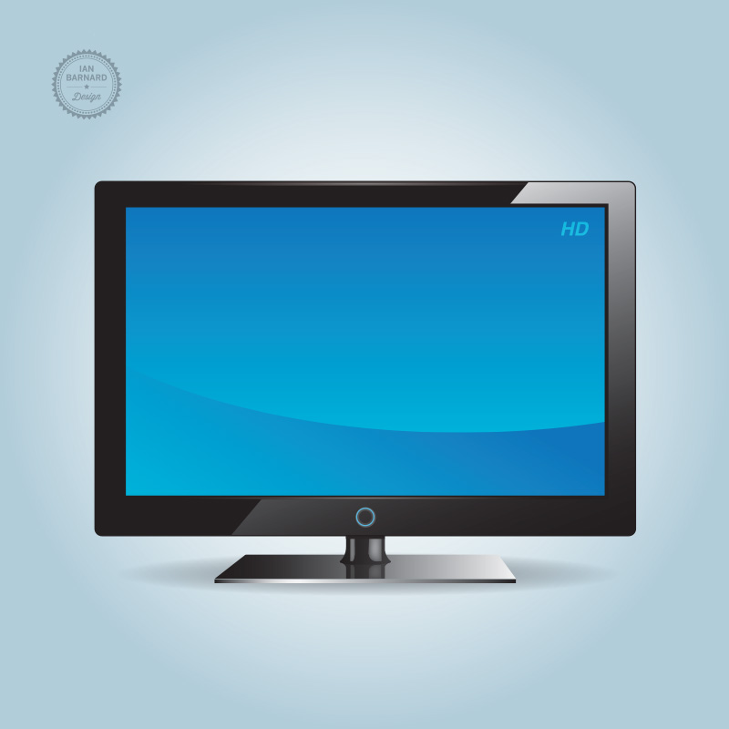 Free HD TV Vector Icon