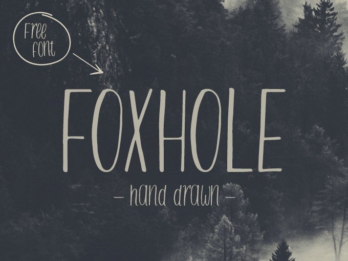 FREE FONT: Foxhole Hand Drawn