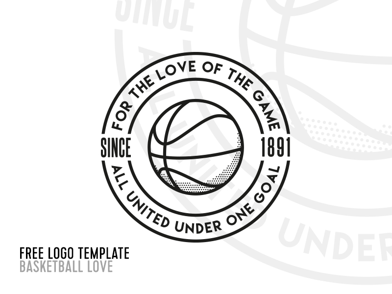 FREE template: Basketball Love