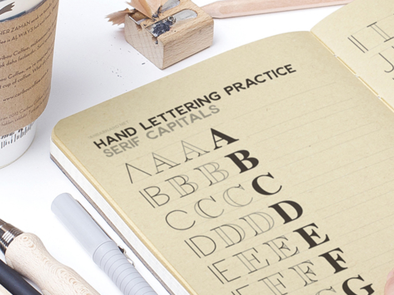 Hand Lettering for Beginners – Serif Capitals
