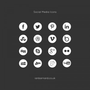 Free Social Media Icons in Mono