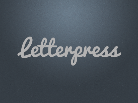 letterpress lettering type
