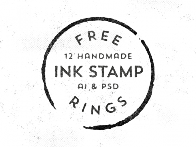 12 Free Handmade Vector Stamp Rings