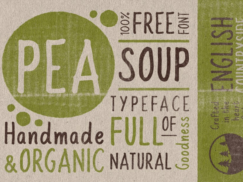 FREE FONT: Pea Soup