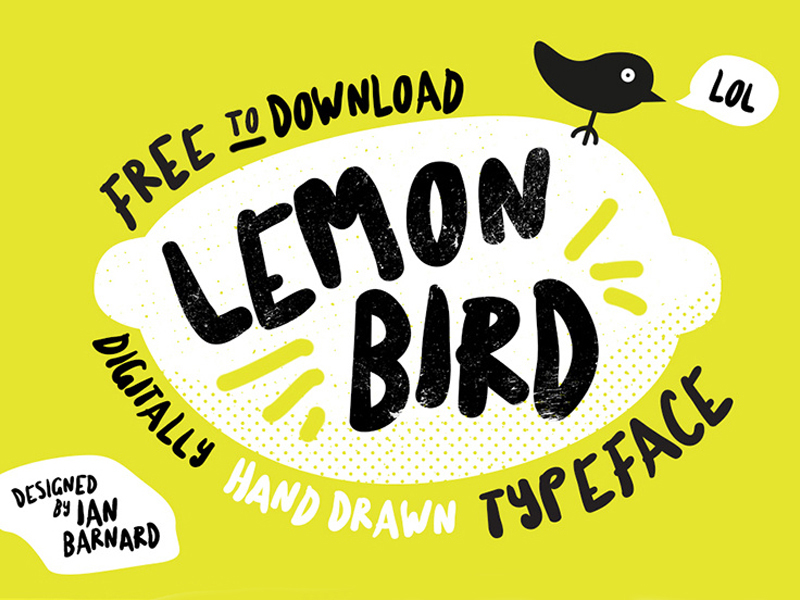 Free Font – Lemon Bird